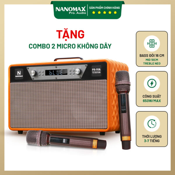 Loa Karaoke Xách Tay Nanomax PS-16A