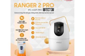 IMOU Ranger 2 Pro 3MP - IPC-A32P-Pro - Camera trong nhà ban đêm có màu, tích hợp AI - TẶNG THẺ NHỚ 64G